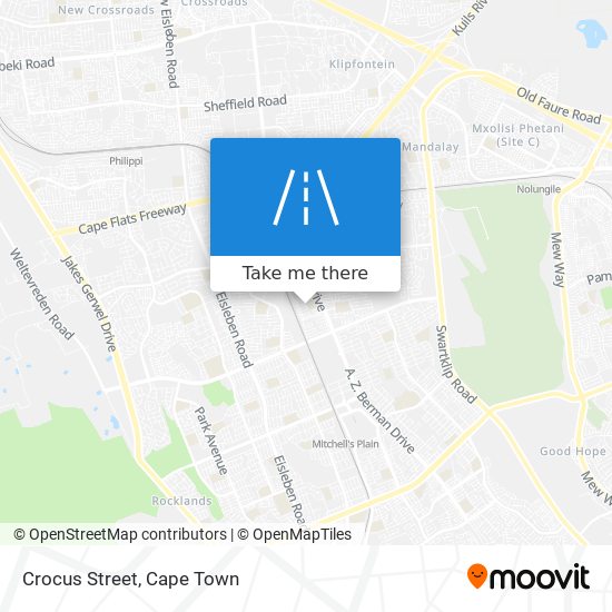 Crocus Street map