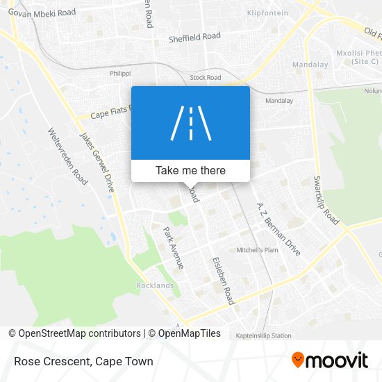 Rose Crescent map