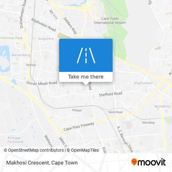 Makhosi Crescent map