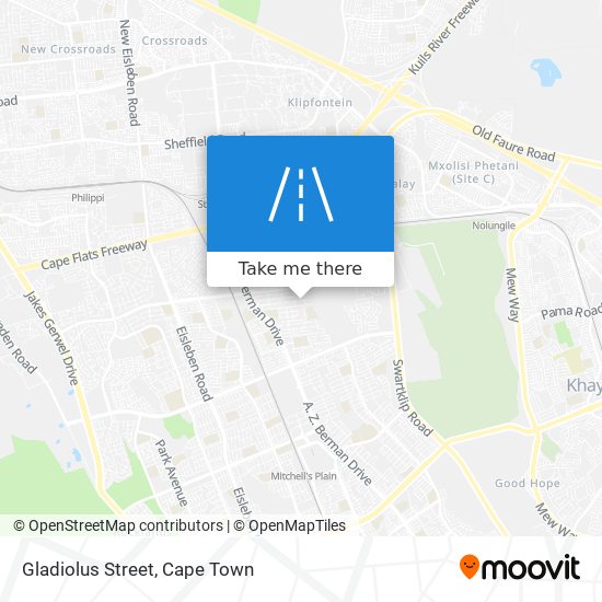 Gladiolus Street map