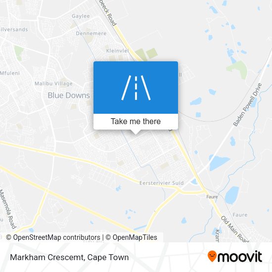 Markham Crescemt map
