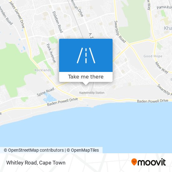 Whitley Road map