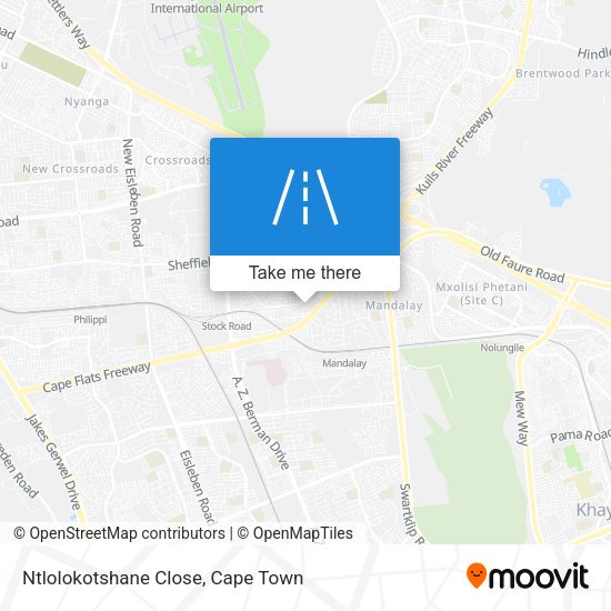 Ntlolokotshane Close map
