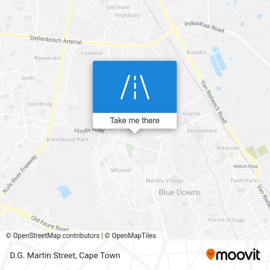 D.G. Martin Street map