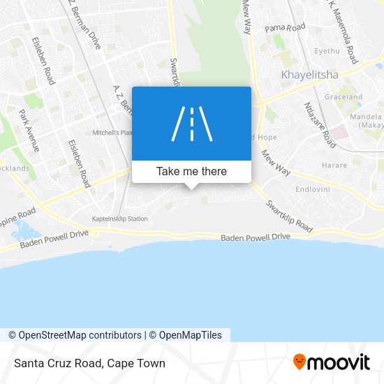 Santa Cruz Road map
