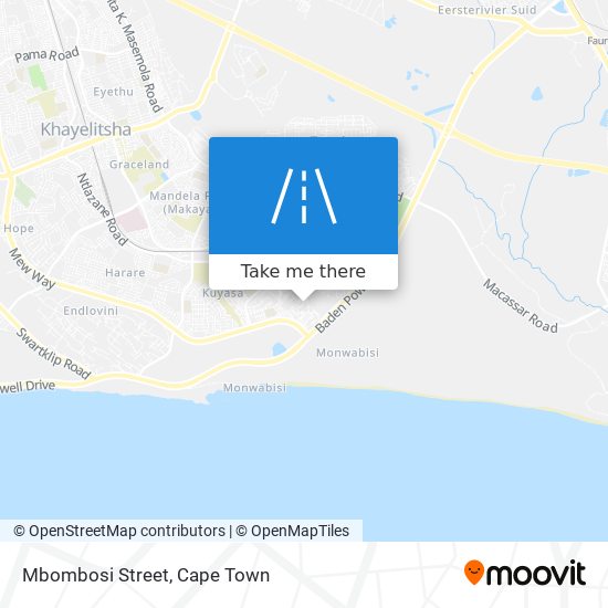 Mbombosi Street map