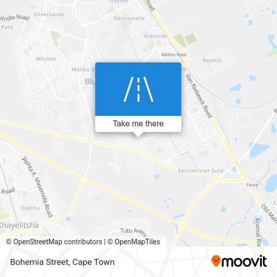 Bohemia Street map