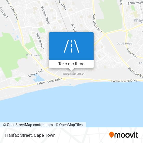 Halifax Street map