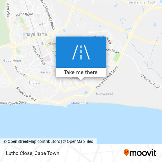 Lutho Close map