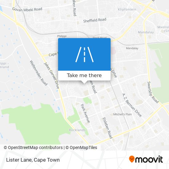 Lister Lane map