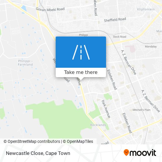 Newcastle Close map