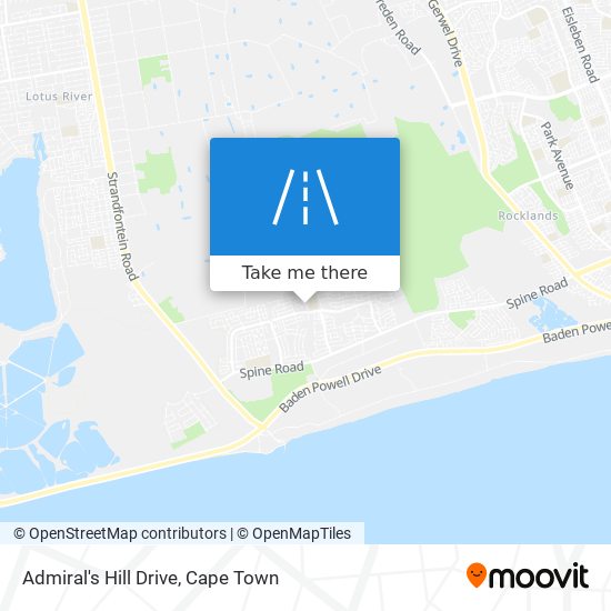 Admiral's Hill Drive map