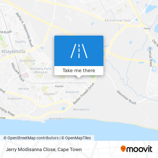 Jerry Modisanna Close map