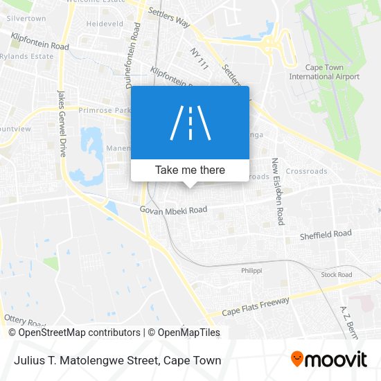 Julius T. Matolengwe Street map