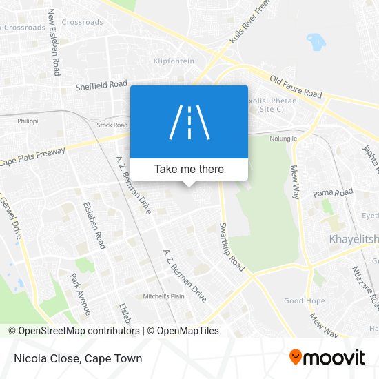 Nicola Close map