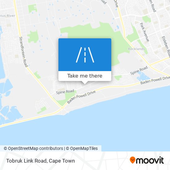 Tobruk Link Road map