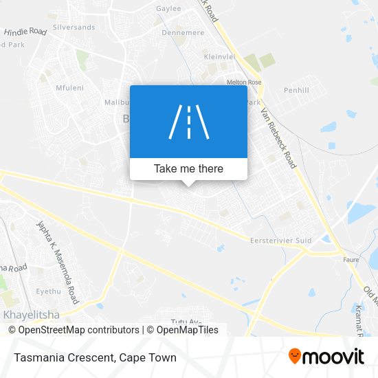 Tasmania Crescent map