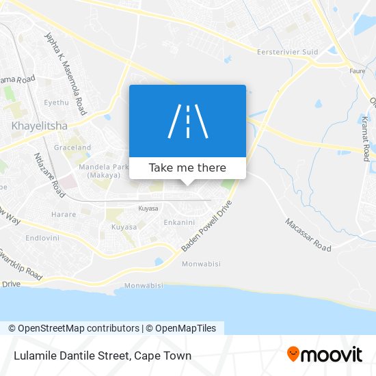 Lulamile Dantile Street map