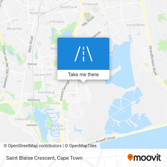 Saint Blaise Crescent map