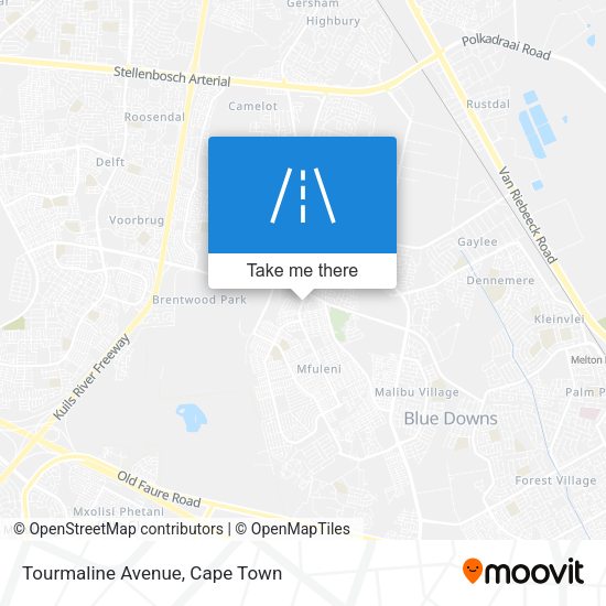 Tourmaline Avenue map
