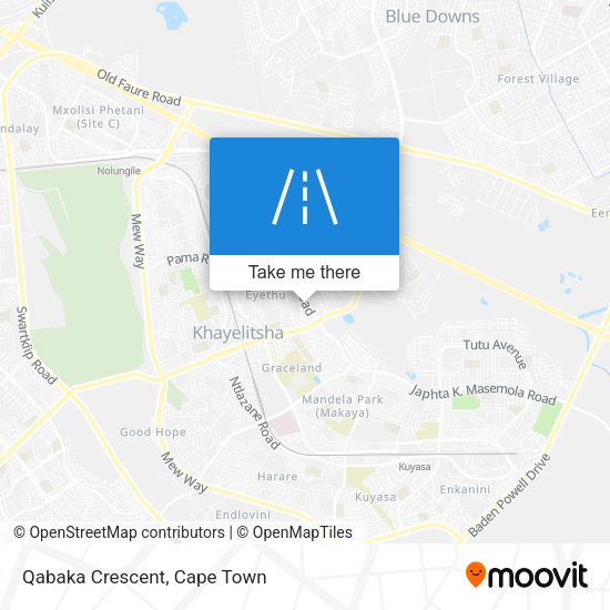 Qabaka Crescent map