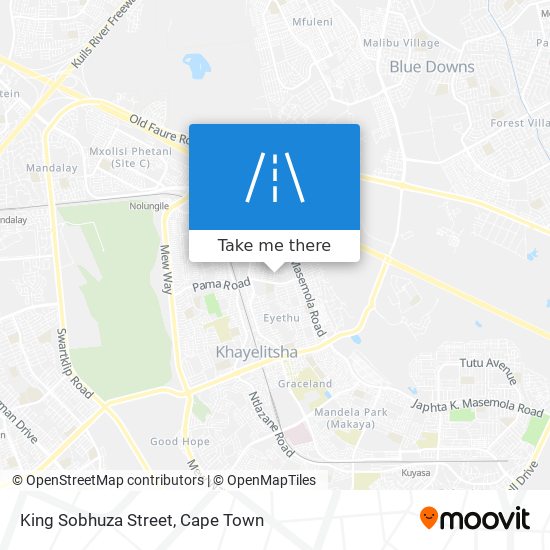 King Sobhuza Street map