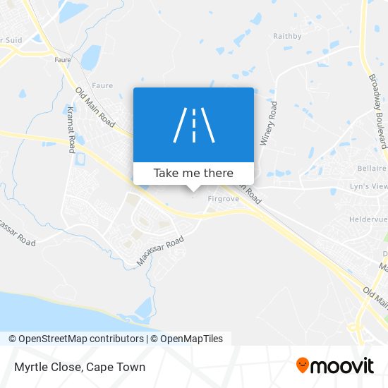 Myrtle Close map