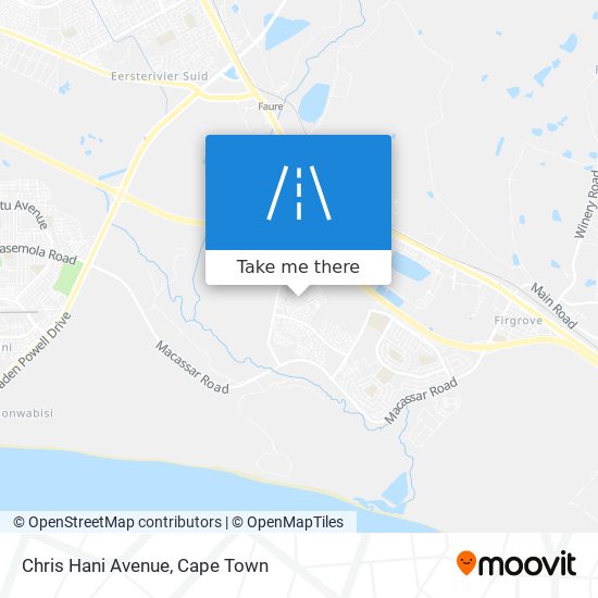 Chris Hani Avenue map