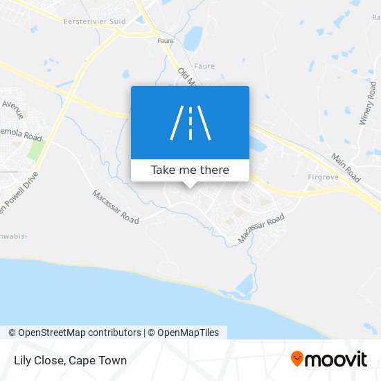 Lily Close map