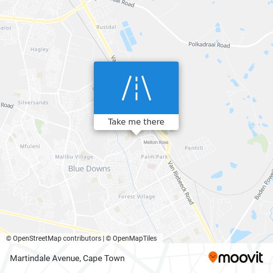 Martindale Avenue map