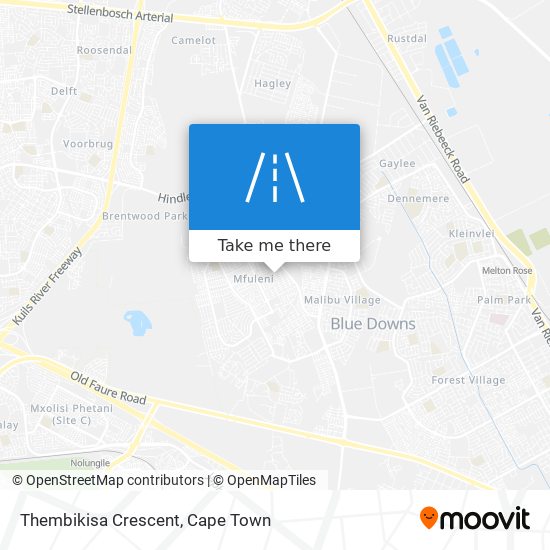 Thembikisa Crescent map
