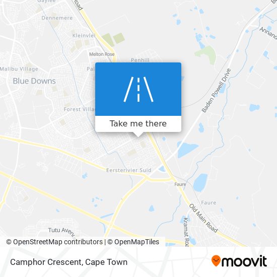 Camphor Crescent map