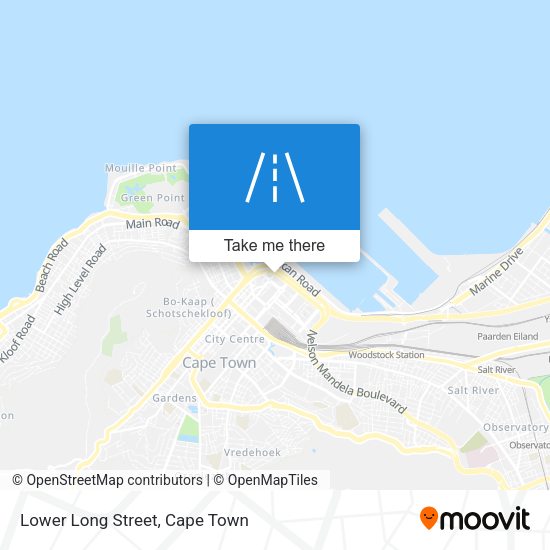 Lower Long Street map