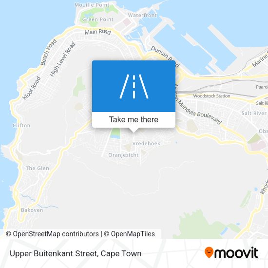 Upper Buitenkant Street map