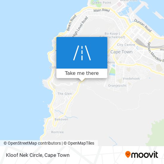 Kloof Nek Circle map