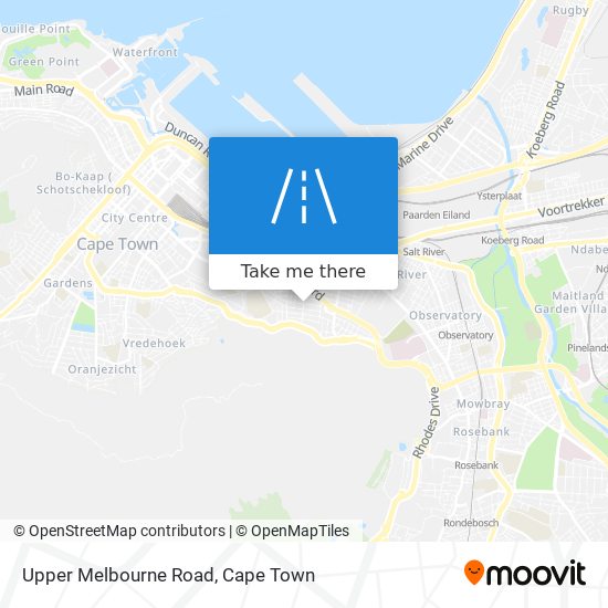 Upper Melbourne Road map