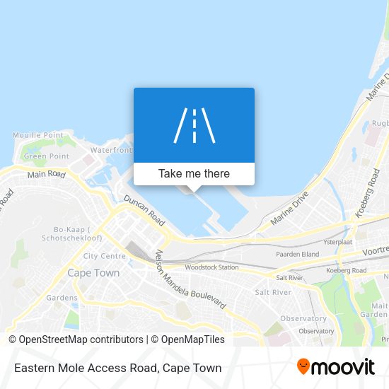 Eastern Mole Access Road map