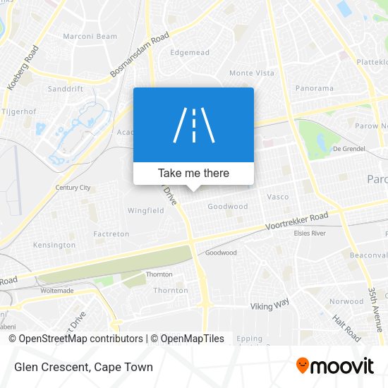 Glen Crescent map