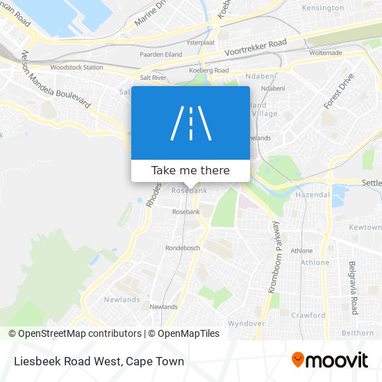 Liesbeek Road West map