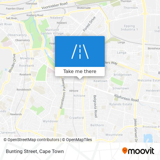 Bunting Street map