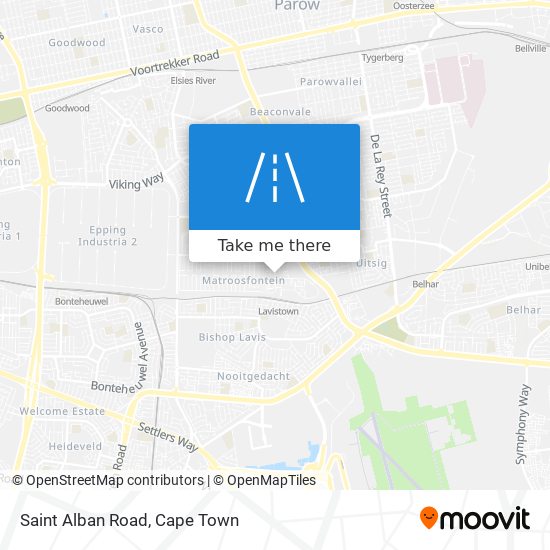 Saint Alban Road map