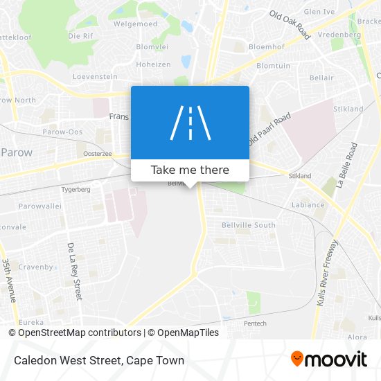 Caledon West Street map