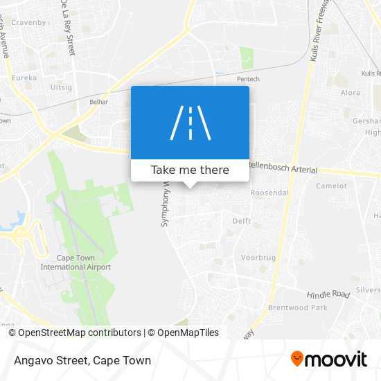 Angavo Street map