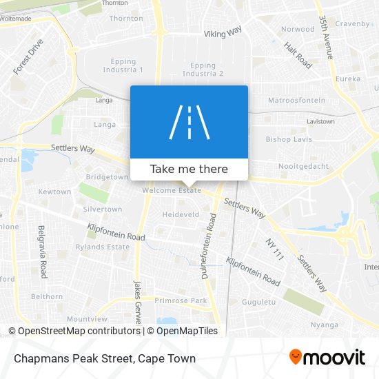 Chapmans Peak Street map