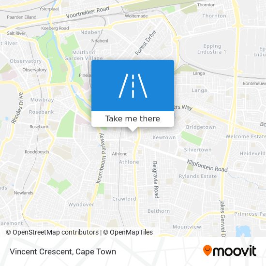 Vincent Crescent map