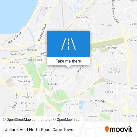 Juliana Veld North Road map