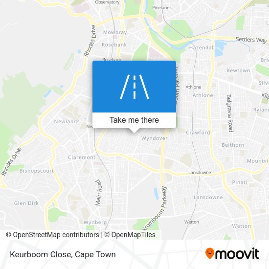 Keurboom Close map