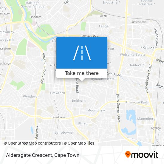 Aldersgate Crescent map