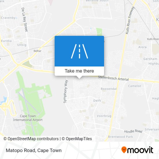 Matopo Road map
