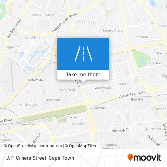 J. F. Cilliers Street map